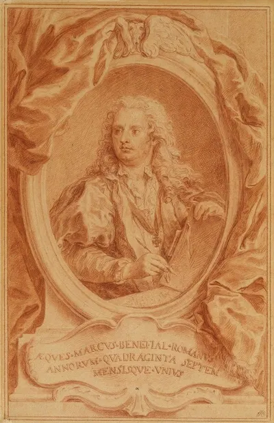 Self-Portrait by Marco Benefial, 1731 — digital art print download