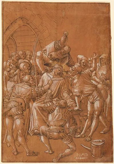 The Mocking of Christ by Никлаус Мануэль, 1513–1514 — digital art print download
