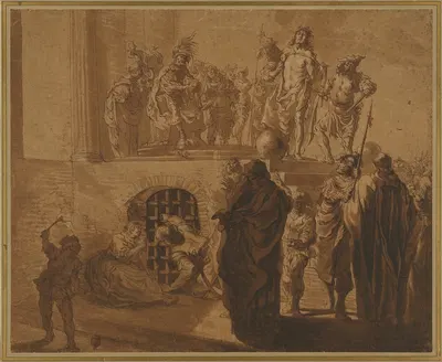 Christ Before Pilate by Nicolaus Knüpfer, 1640–1650 — digital art print download