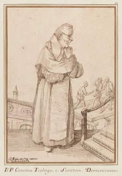 Il Padre concina nemico delle commedie by Пьер Леоне Гецци, 1754 — digital art print download