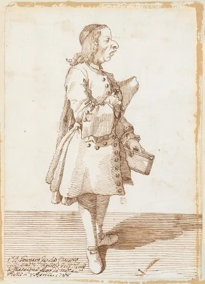 Portrait of Gennaro de Scà by Пьер Леоне Гецци, 1748 — digital art print download