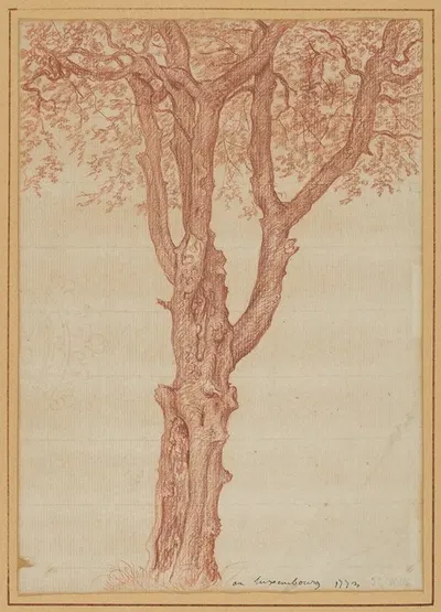 Study of a Tree in the Luxembourg Gardens by Pierre-Henri de Valenciennes, 1773 — digital art print download