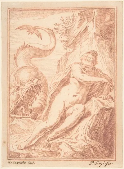 Andromeda, after Agostino Carracci by Pieter Tanjé — digital art print download