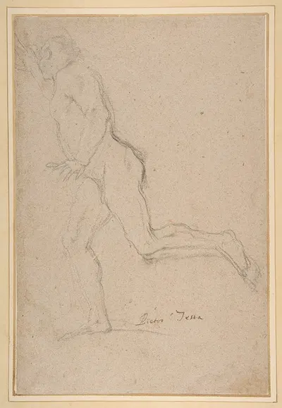 Nude Youth Running by Пьетро Теста — digital art print download