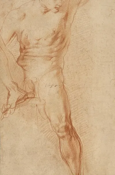 Seated Figure by Понтормо (Джакопо Каруччи), 1520 — digital art print download