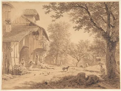 Swiss Farm ('Hirtenhof') by Роберт Цюнд — digital art print download