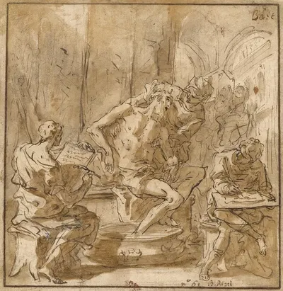 The Death of Seneca by Себастьяно Риччи, 1705 — digital art print download