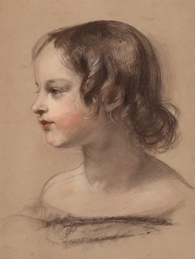 Portrait of a Young Girl by Сэр Эдвин Генри Ландсир, 1840–1845 — digital art print download