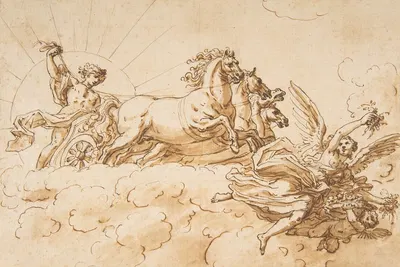 Chariot of Apollo by Sir James Thornhill, 1700–1734 — digital art print download
