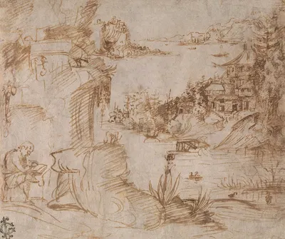 Landscape with Figure by The Veneto — digital art print download