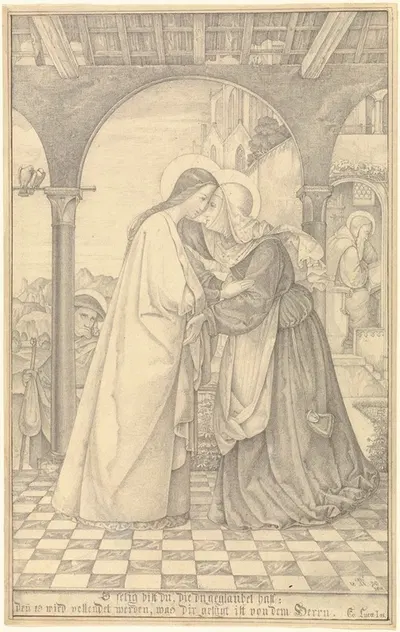 The Visitation by Theodor Rehbenitz, 1820 — digital art print download