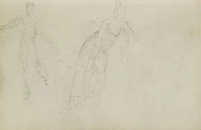 Figure studies by Теодор Жерико, 1812 - 1814 — digital art print download