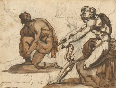 Classical Nudes by Теодор Жерико, 1814–1815 — digital art print download