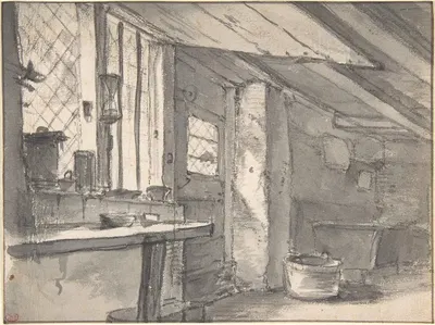 Workshop Interior by Thomas Wijck — digital art print download