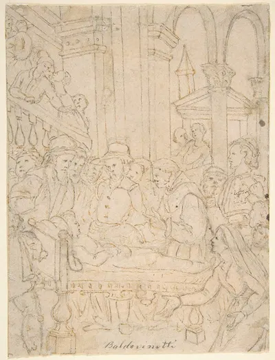 Saint Anthony of Padua Healing a Sick Man by Tiberio Titi, 1590–1600 — digital art print download