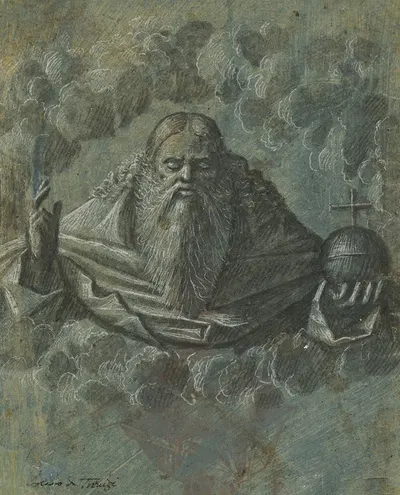 God the Father by Витторе Карпаччо, 1495–1500 — digital art print download