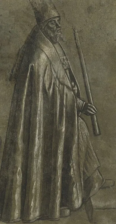 Bishop Holding a Candle by Витторе Карпаччо, 1493 — digital art print download