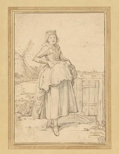 A Peasant Girl from Alkmaar by Виллем Питерсз. Буйтевех, 1621 — digital art print download
