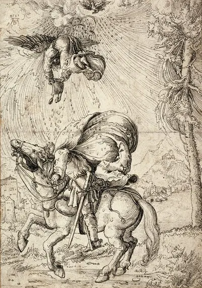 The Conversion of Saint Paul by Wolf Huber, 1531 — digital art print download