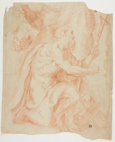 Saint Jerome by After Agostino Carracci — digital art print download