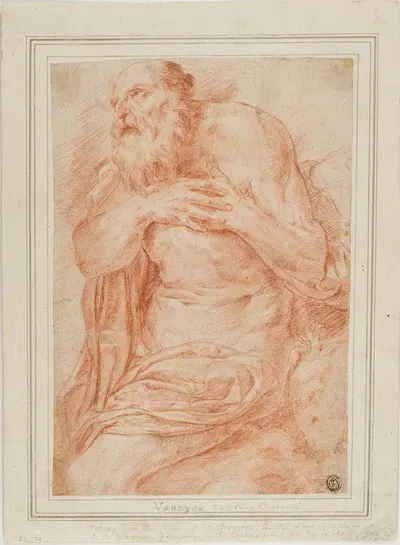 Saint Jerome by After Agostino Carracci — digital art print download