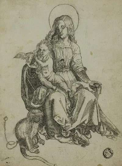 Madonna with the Monkey by After Albrecht Dürer — digital art print download