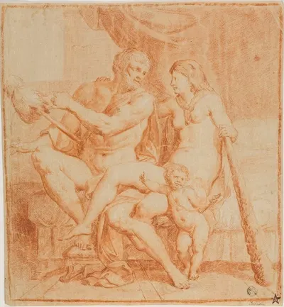 Hercules and Iole by After Annibale Carracci — digital art print download