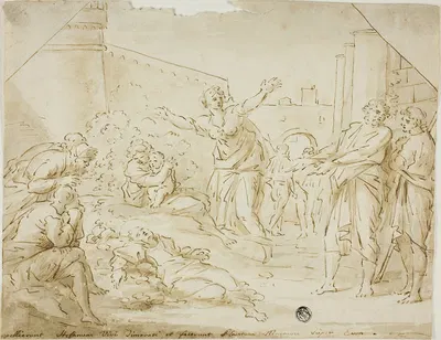 Mourning over the Body of Saint Stephen by After Annibale Carracci, 1604-1799 — digital art print download