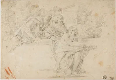 Susanna and the Elders by After Annibale Carracci, c. 1602 — digital art print download