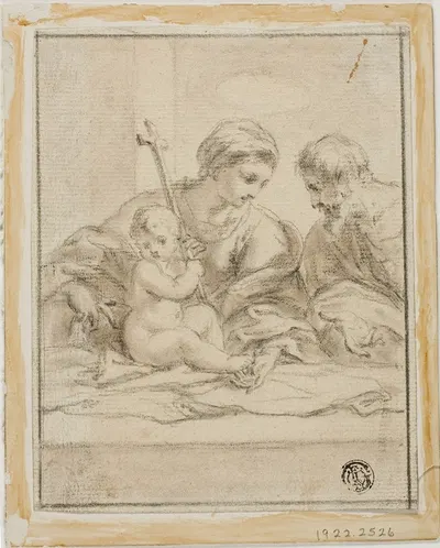 Holy Family by After Bartolommeo Schedoni — digital art print download