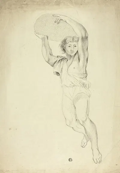 Boy Carrying Weight by After Charles Le Brun — digital art print download