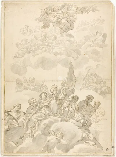 Glorification of Saint by After Ciro Ferri — digital art print download