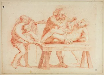 Flagellation of Saint Andrew by After Domenichino — digital art print download