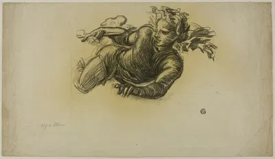 Flying Figure by Альфред Джордж Стивенс — digital art print download