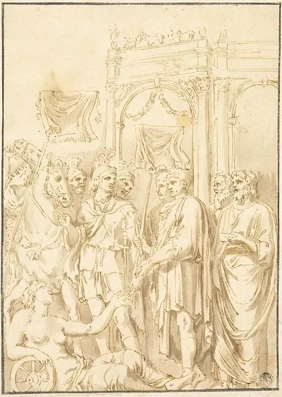 Roman Senators and Soldiers by Андреа Мантенья — digital art print download