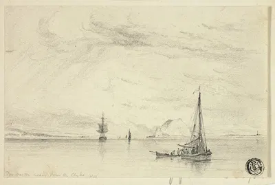 Dunbarton Looking from the Clyde by Копли Филдинг — digital art print download