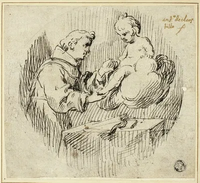 Saint Anthony of Padua with the Infant Jesus by Antonio del Castillo Y Saavedra — digital art print download
