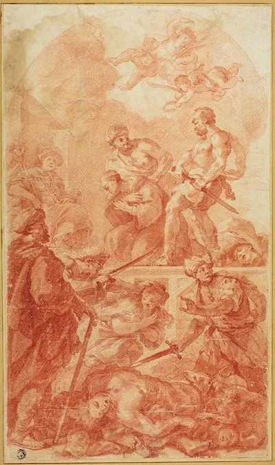 Martyrdom Scene by Антонио Молинари — digital art print download