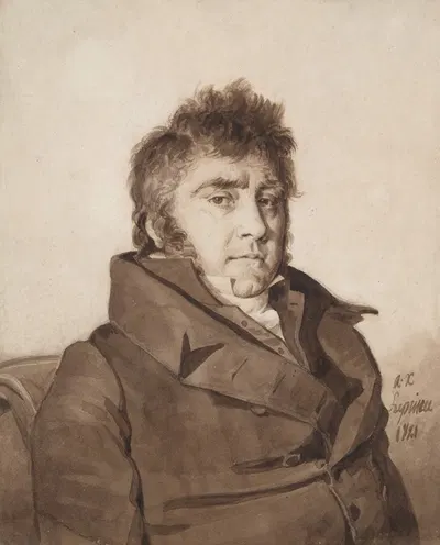Portrait of the Artist’s Father by Огюст Ксавье Лепренс, 1821 — digital art print download