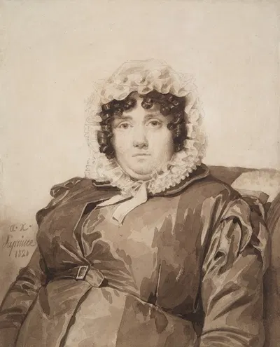 Portrait of the Artist’s Mother by Огюст Ксавье Лепренс, 1821 — digital art print download