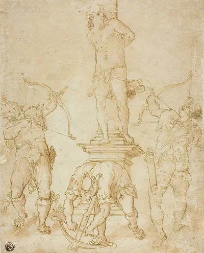 Martyrdom of Saint Sebastian by Bartholomaeus Spranger — digital art print download