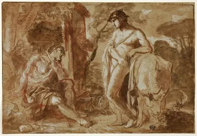 Mercury and Argus by Camillo Procaccini — digital art print download