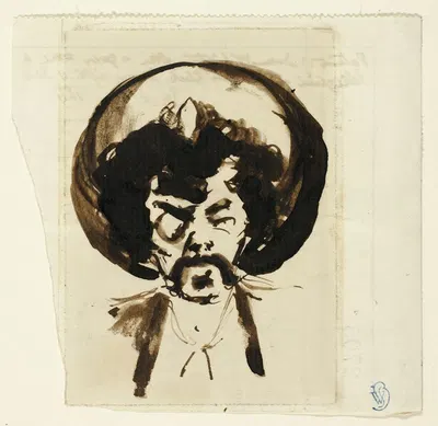 Portrait of Whistler by Карло Пеллегрини, 1877 — digital art print download