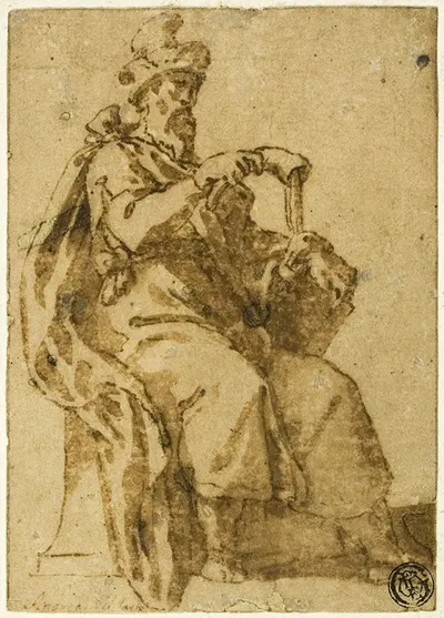 Samuel Enthroned by Cesare Nebbia — digital art print download