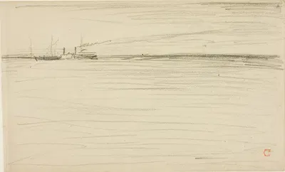 Crossing the Channel by Шарль Франсуа Дюбини, 1866 — digital art print download