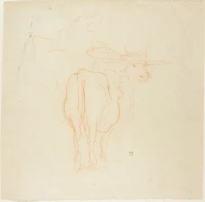 Standing Cattle by Шарль Франсуа Дюбини — digital art print download