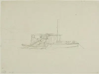 A Dredge by Charles Meryon — digital art print download