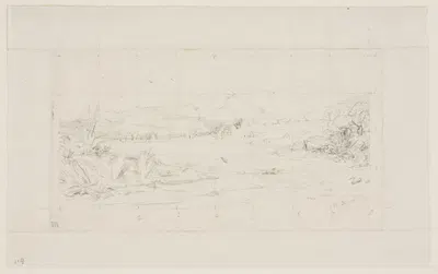 The Little French Colony at Akaroa, 1845 by Charles Meryon, 1865 — digital art print download