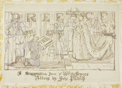 A Deputation from the Whitefriars by Charles Samuel Keene — digital art print download