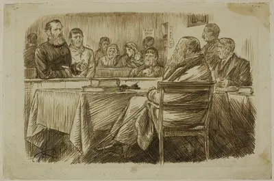 Court Scene by Charles Samuel Keene — digital art print download